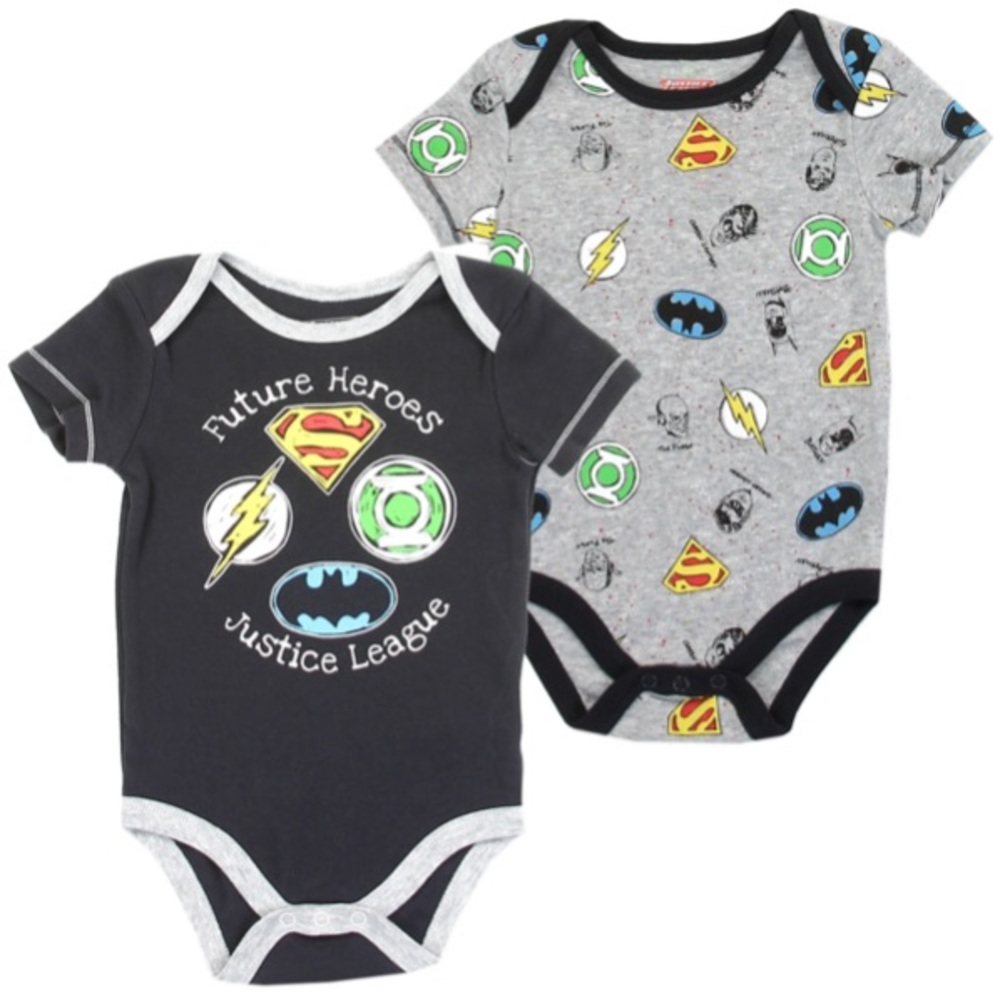 Justice League Onesies 2 Pack